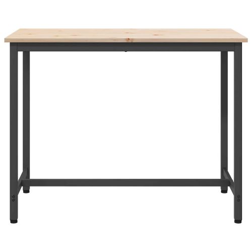 Маса Естествен 100 x 50 x 77 см Инженерна дървесина и стомана