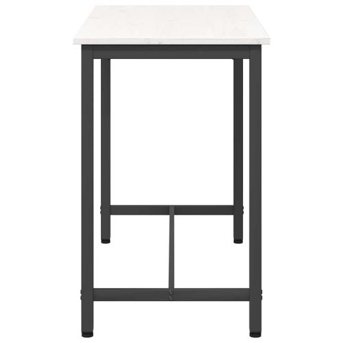 Маса Бяло 100 x 50 x 77 см Инженерна дървесина и стомана