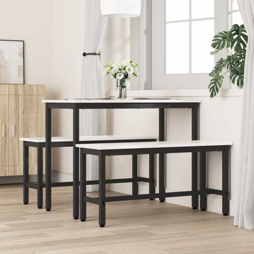 Пейка за хранене Бяло 100 x 32,5 x 49 см