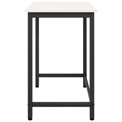 Маса Бяло 80 x 50 x 77 см Инженерна дървесина и стомана