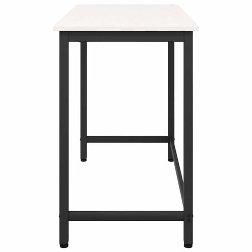 Маса Бяло 100 x 50 x 77 см Инженерна дървесина и стомана