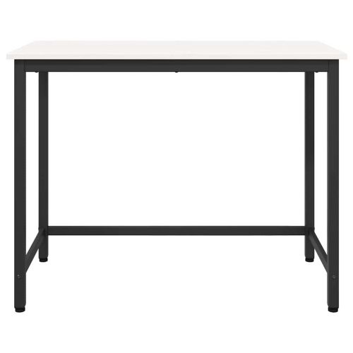 Маса Бяло 100 x 50 x 77 см Инженерна дървесина и стомана