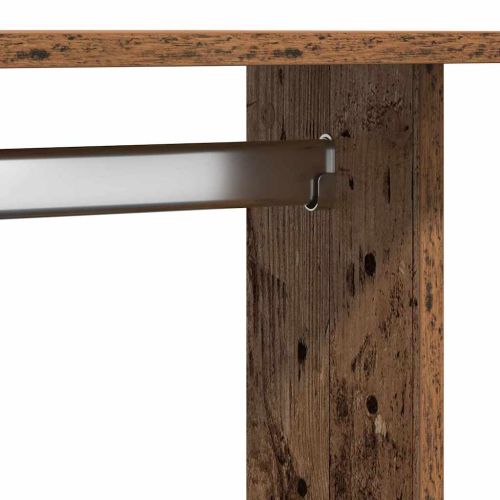 Гардероб с рафт Старо дърво 102 x 38 x 110 см Инженерно дърво