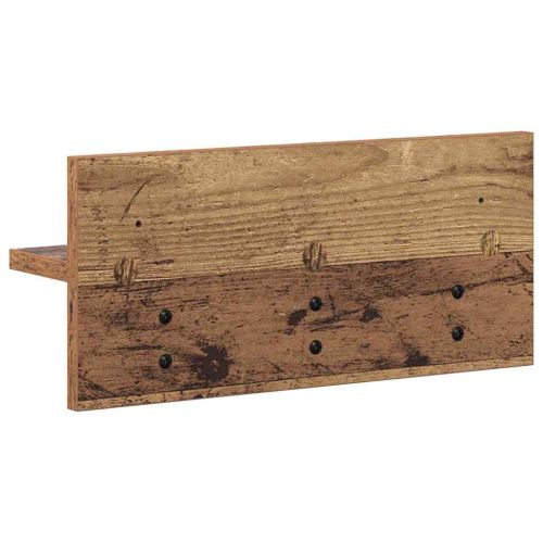 Стенен закачалка за палта Старо дърво 40 x 10,5 x 18 см