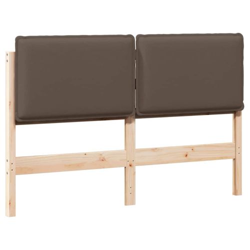 Тапицирана табла с таблото Естествено и светло сиво 135 cm