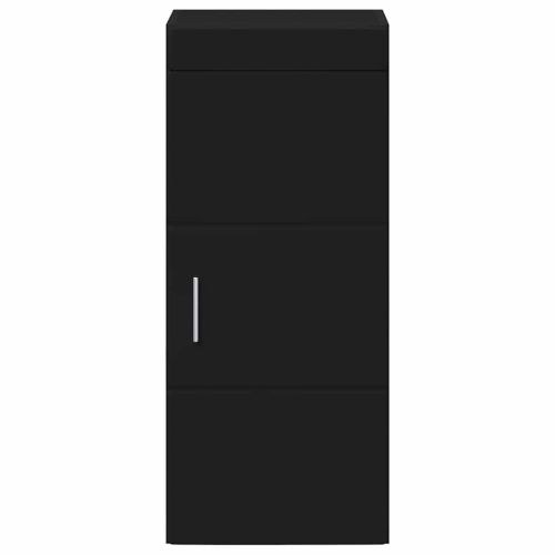 Банен стенен шкаф TULUM Черно 37 x 24,5 x 86 см Инженерно дърво