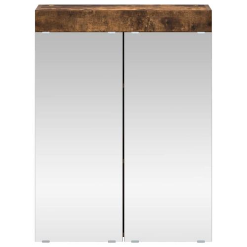Шкаф с огледало за баня TULUM Димян дъб 60 x 16,5 x 78 см
