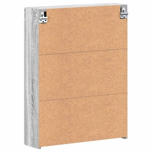 Шкаф с огледало за баня TULUM Сив Сонома 60 x 16,5 x 78 см