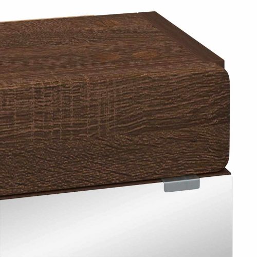 Шкаф с огледало за баня TULUM Кафяв дъб 60 x 16,5 x 78 см