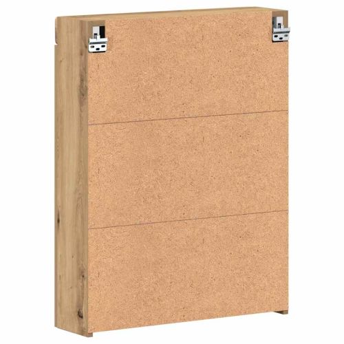 Шкаф с огледало за баня с рафт TULUM Дъб 60 x 16,5 x 78 см