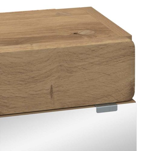 Шкаф с огледало за баня с рафт TULUM Дъб 60 x 16,5 x 78 см