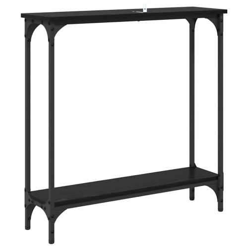 Конзолна маса Черния дъб 75 x 22,5 x 75 см Инженерно дърво
