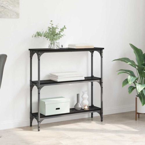 Конзолна маса Черния дъб 75 x 22,5 x 75 см Инженерно дърво