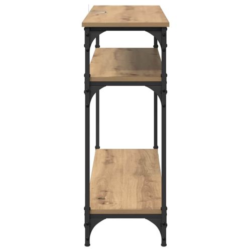 Конзолна маса с рафт Дъб 100 x 29 x 75 см Инженерно дърво