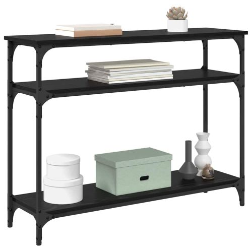 Конзолна маса Черния дъб 100 x 29 x 75 см Инженерно дърво