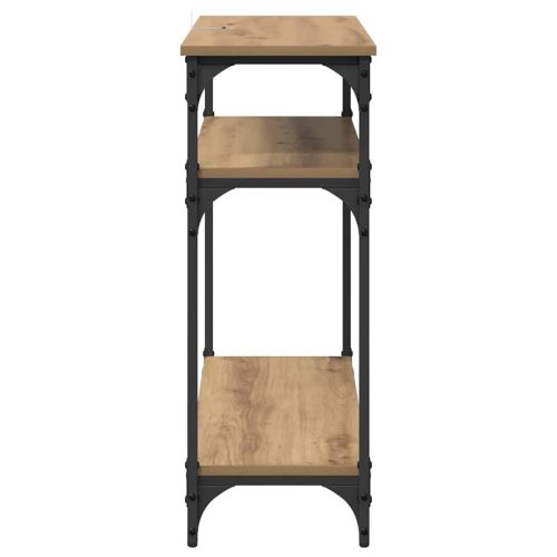 Конзолна маса с рафт Дъб 75 x 29 x 75 см Инженерно дърво