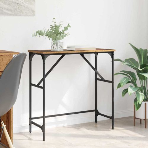 Конзолна маса Старо дърво 75 x 32 x 75 см Инженерно дърво