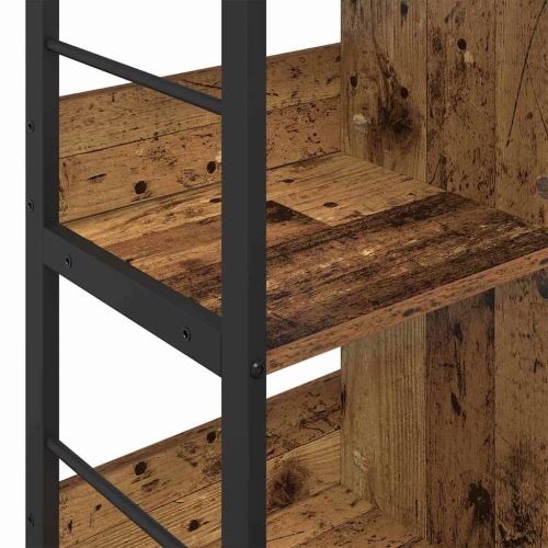 Рафт за книги Старо дърво 102 x 32 x 104,5 см Инженерно дърво