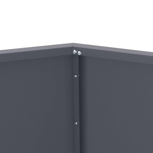 Кашпа 2 pcs Антрацит 75 x 75 x 60 см Стомана