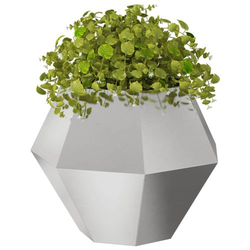 Кашпа 2 pcs Сребрист 75 x 75 x 60 см Неръждаема стомана