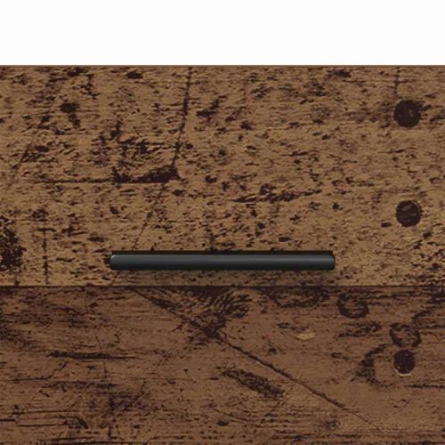 Нощен шкаф 2 pcs Старо дърво и черно 40 x 35 x 47,5 см