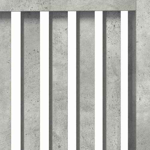 Калъф за радиатор Циментено сиво 172 x 19 x 81,5 cm