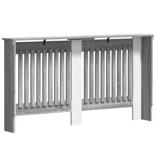 Калъф за радиатор Сив Сонома 152 x 19 x 81,5 cm Инженерно дърво