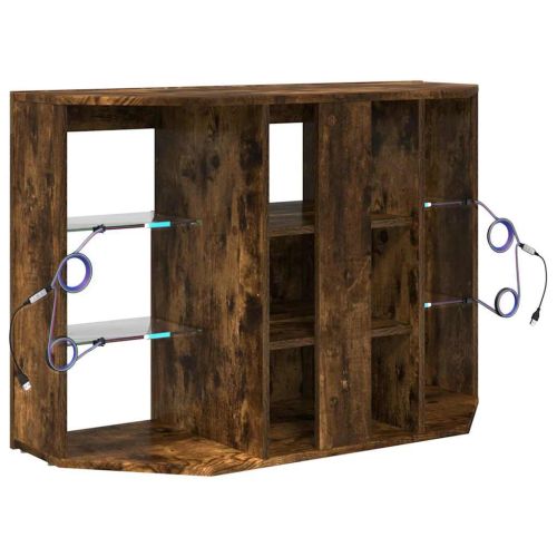 Ъглов кабинет за LED телевизор Димян дъб 100x40x68см