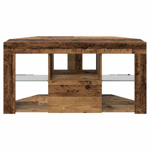 Ъглов кабинет за LED телевизор Старо дърво 100 x 40 x 50 cm