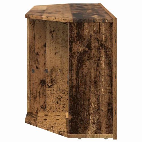 Ъглов кабинет за LED телевизор Старо дърво 100 x 40 x 50 cm