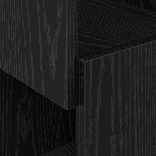 Ъглов шкаф Черния дъб 25,5x25x102см Инженерно дърво