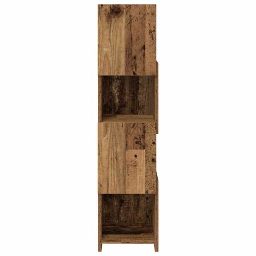 Ъглов шкаф Старо дърво 25,5x25x102см Инженерно дърво