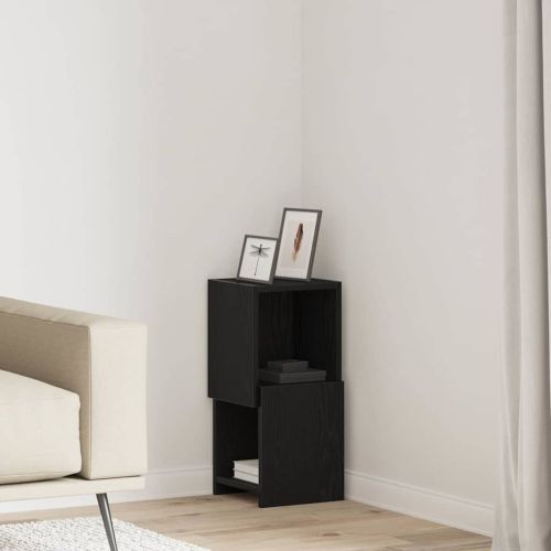 Ъглов шкаф Черния дъб 25,5x25x55см Инженерно дърво