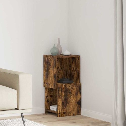 Ъглов шкаф Димян дъб 30,5x30x65см Инженерно дърво