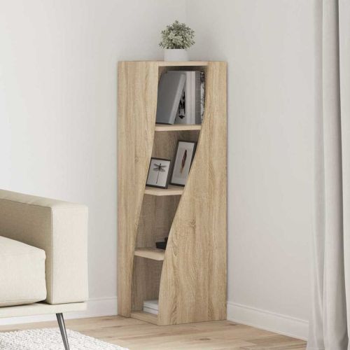 Ъглов шкаф Сонома дъб 32x32x102см Инженерно дърво
