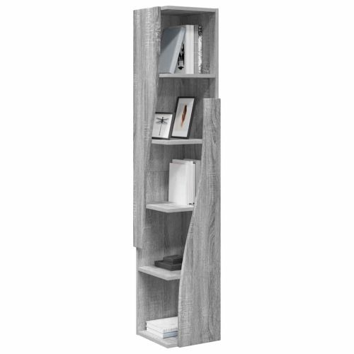 Ъглов шкаф Сив Сонома 27,5x27x140см Инженерно дърво