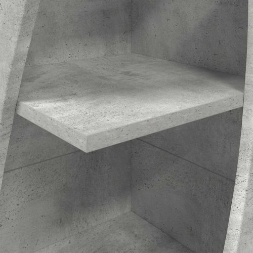 Ъглов шкаф Циментено сиво 32x32x140см Инженерно дърво