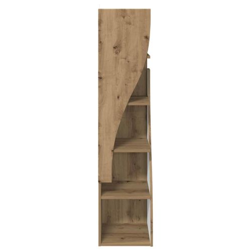 Ъглов шкаф Дъб 32x32x140см Инженерно дърво