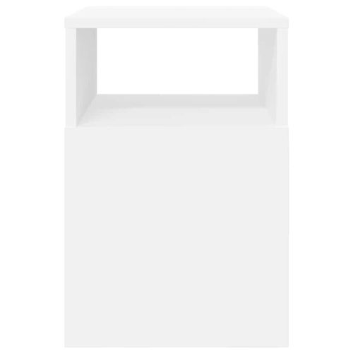 Крайна масичка 2 pcs Бяло 30,5 x 30 x 45 см Инженерно дърво