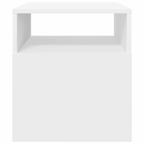 Крайна масичка 2 pcs Бяло 40,5 x 40 x 45 см Инженерно дърво