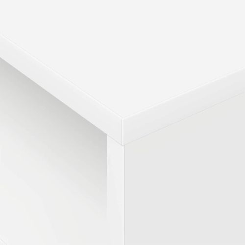 Крайна масичка 2 pcs Бяло 40,5 x 40 x 45 см Инженерно дърво