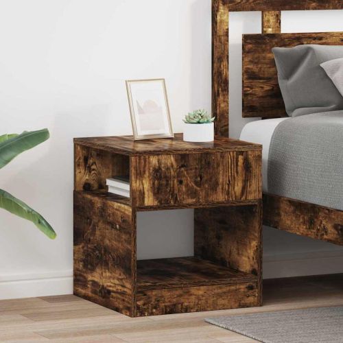 Крайна масичка 2 pcs Димян дъб 40,5 x 40 x 45 см