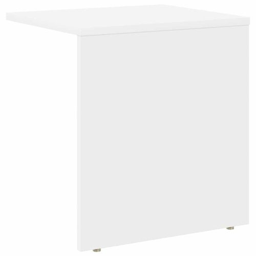 Крайна масичка Бяло 37 x 32 x 40 см Инженерно дърво