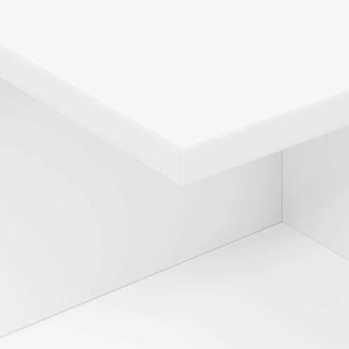 Нощно шкафче Бяло 40 x 30 x 25 см Инженерно дърво