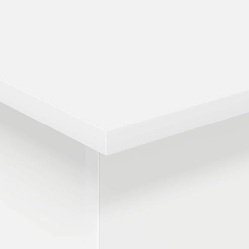 Крайна масичка Бяло 35,5 x 35 x 40 см Инженерно дърво