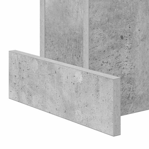 Крайна масичка Циментено сиво 35,5 x 35 x 40 см Инженерно дърво