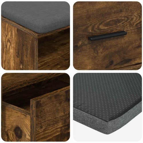 Пейка за коридор с възглавница Димян дъб 100 x 38 x 46 см