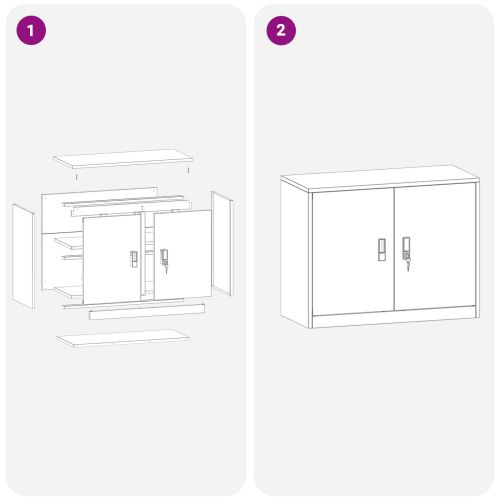 Шкаф за съхранение Розово 90 x 40 x 70 cm Стомана
