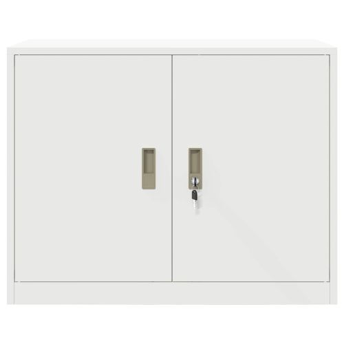 Шкаф за съхранение Бял 90 x 40 x 70 cm Стомана