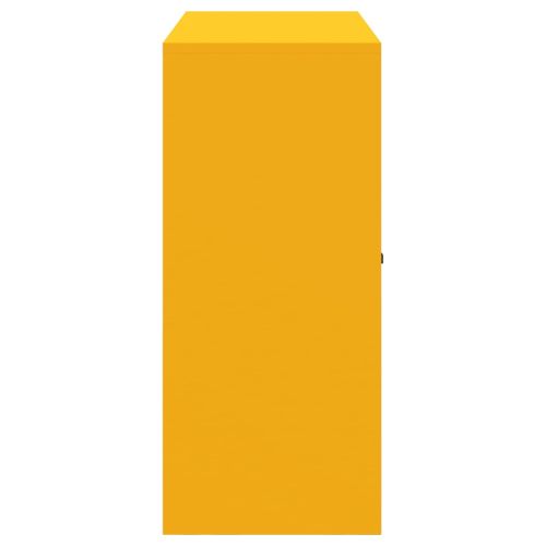 Шкаф за съхранение Горчично жълто 90 x 40 x 90 cm